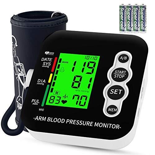 Blood Pressure Monitor, OUDEKAY Blood Pressure Machine, Digital Automatic Upper Arm Blood Pressure Monitor and Heart Rate Pulse with Wide-Range Cuff
